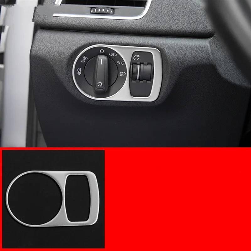 Automobilinnenraum Für Q3 2012 2013 2014 2015 2016 Zentrale CD Panel Abdeckung Trim Klimaanlage Outlet Rahmen Tür Armlehne Dekoration Streifen Auto Zubehör Innenverkleidung Mittelkonsole(Head lamp) von LKRGBXA