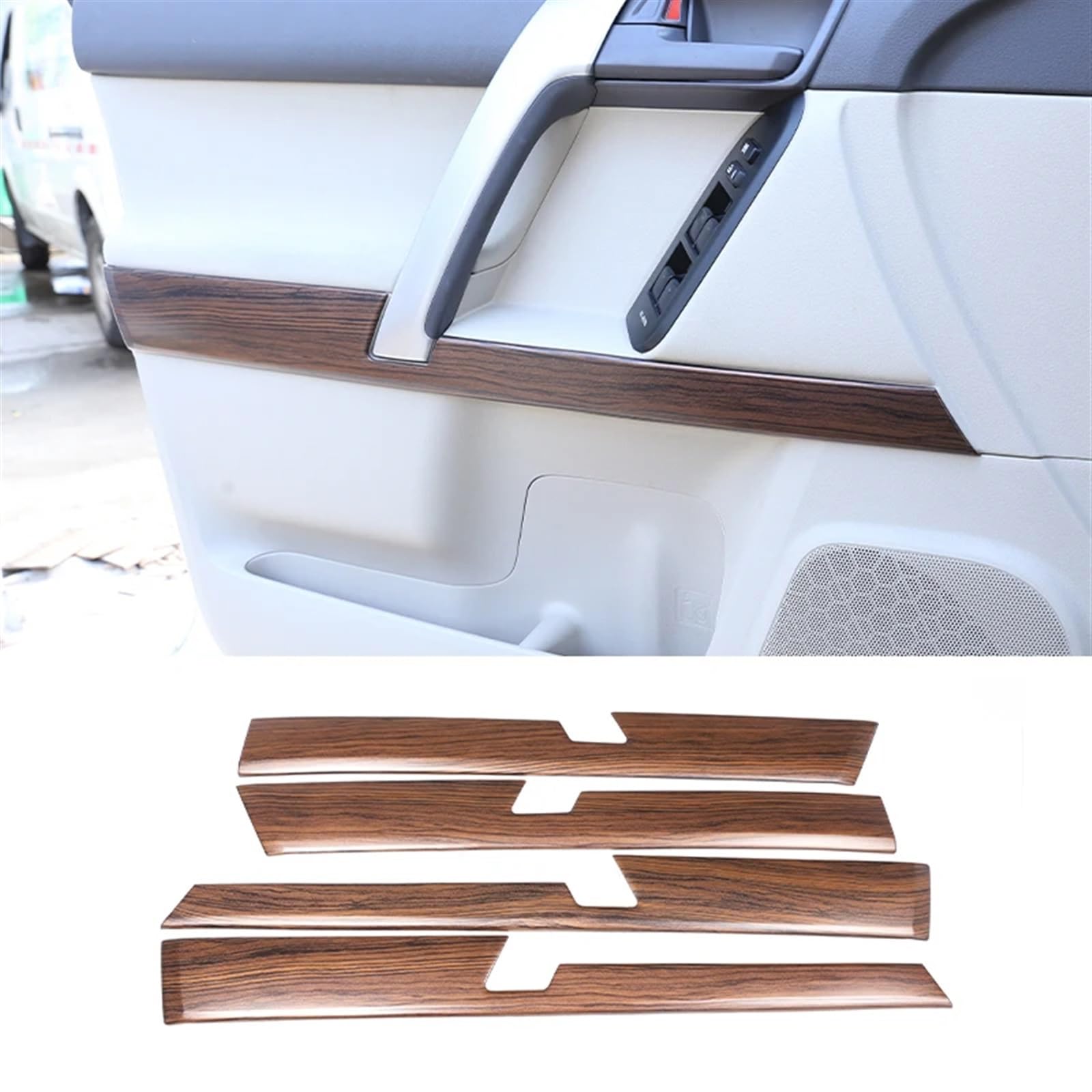 Automobilinnenraum Für Toyota Für Land Für Cruiser Für Prado Für FJ150 150 2010 2011 2012 2013 2014-2018 Auto Zubehör ABS Auto Innen Tür Panel Abdeckung Trim Aufkleber Innenverkleidung Mittelkonsole(P von LKRGBXA