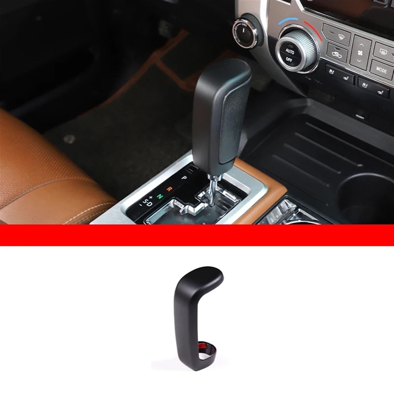 Automobilinnenraum Für Toyota Für Tundra 2014 2015 2016 2017 2018-2021 ABS Innen Auto Zentrale Konsole Wasser Tasse Panel Abdeckung Fensterheber Schalter Dashboard Trim Innenverkleidung Mittelkonsole( von LKRGBXA