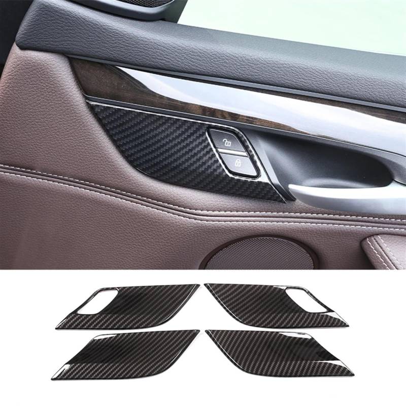 Automobilinnenraum Für X5 Für F15 Für X6 Für F16 2014 2015 2016-2018 Lenkrad Armaturenbrett Konsole Schalthebel Panel Aufkleber Auto Innen Carbon Faser Trim Abdeckung Innenverkleidung Mittelkonsole(10 von LKRGBXA