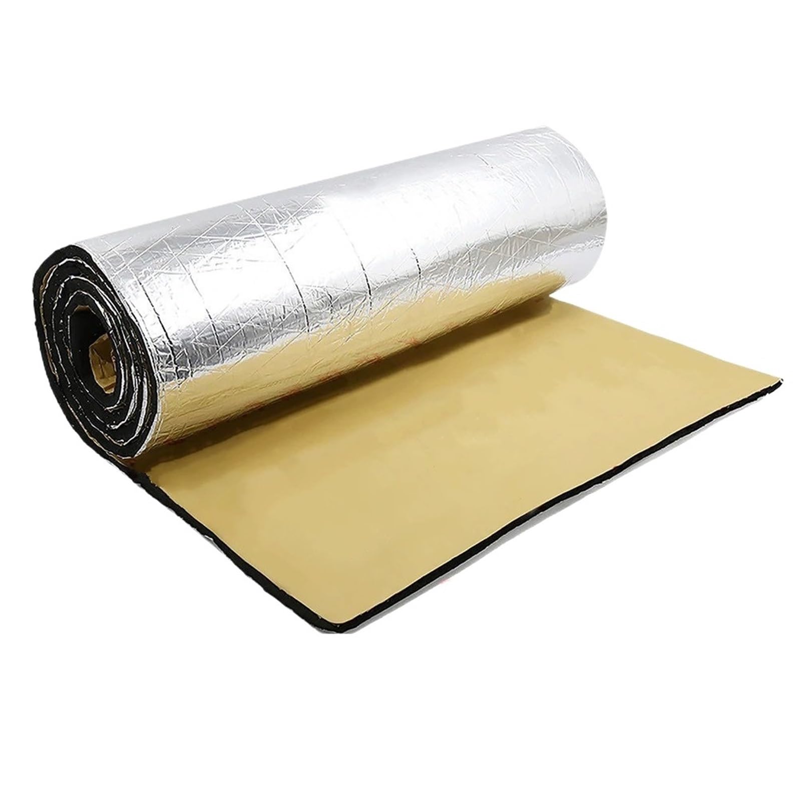 Dämmmatte 203cm X 100cm 5mm Auto Firewall Wärme Sound Deadener Isolierung Matte Aluminium Beschichtung Baumwolle Selbst-Adhesive Lärm Isolierung Isolierung(10mmx50cmx40cm) von LKRGBXA