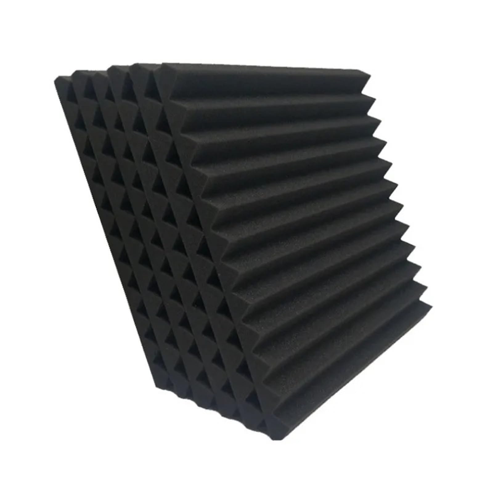 Dämmmatte 300x300x25mm 6/12/24Pcs Studio Akustikschaum Schallschutz Akustikplatte Schallschutz Isolierung Absorption Behandlung Wandpaneel Isolierung(24Pcs Black) von LKRGBXA