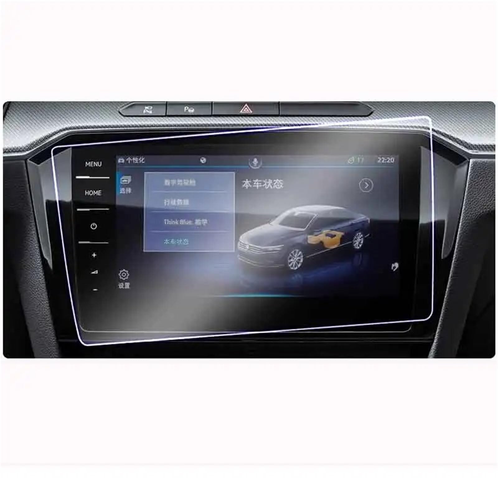 GPS-Displayschutz Für VW Für Golf 7 7.5/Facelift 2018 2019 2020 9,2 Zoll Infotainment Auto GPS Navigation Gehärtetem Glas Screen Protector Film Navigationsschutzfolie von LKRGBXA