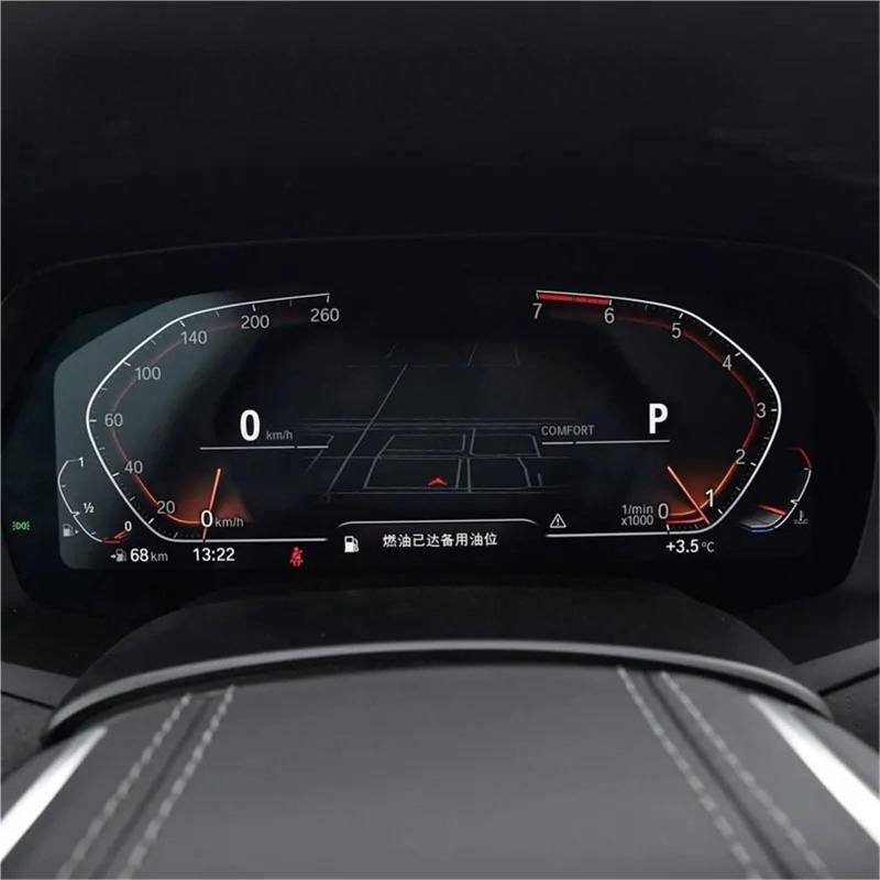 GPS-Displayschutz Für X5 Für X6 Für X7 Für G05 Für G06 Für G07 2019 2020 Auto Navigation Screen Protector Instrument Dashboard Gehärtetes Glas Schutz Film Navigationsschutzfolie(Dashboard Low Match) von LKRGBXA