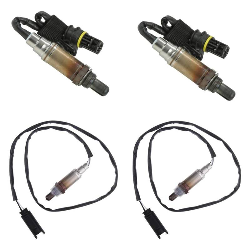 Sauerstoffsensor 4 Stück O2 Sauerstoff Sensor Upstream Downstream Für 323i 325i X3 X5 E39 E46 Z3 Z4 Metall + Kunststoff Auto Zubehör Lambdasonden von LKRGBXA