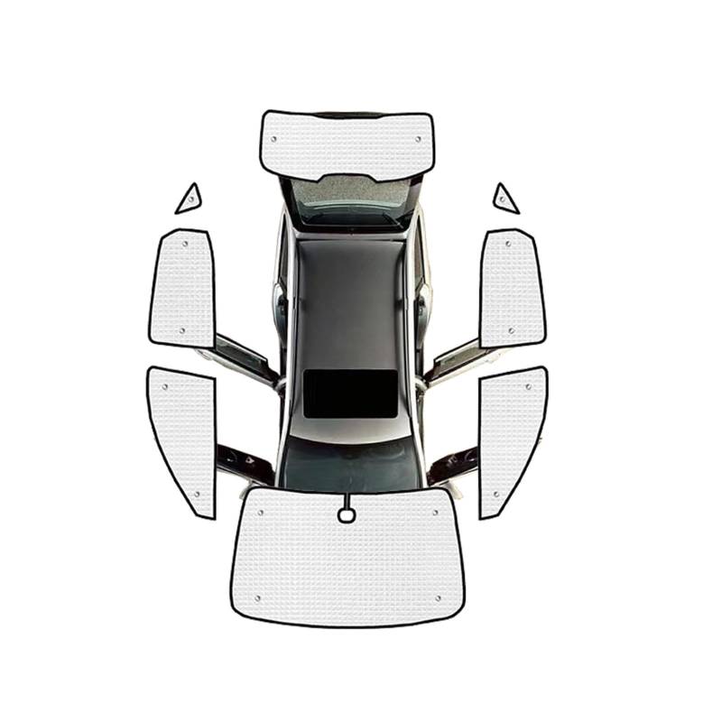 Sonnenblende Auto-Seitenfenster-Sonnenschutz Für MG ZS ZS11 Für MGZS ZX 2018–2023 Auto-Windschutzscheibe Anti-Uv-Sonnenschutz Schatten Visier Sonnenschirm Zubehör Autofenster(All Sunshades) von LKRGBXA