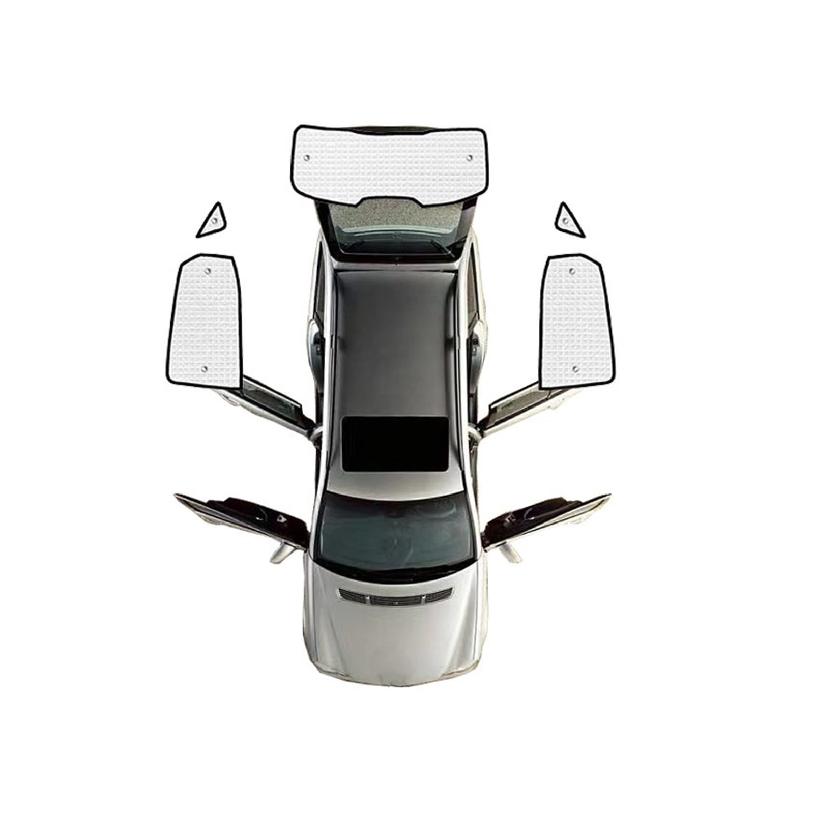 Sonnenblende Auto-Seitenfenster-Sonnenschutz Für MG ZS ZS11 Für MGZS ZX 2018–2023 Auto-Windschutzscheibe Anti-Uv-Sonnenschutz Schatten Visier Sonnenschirm Zubehör Autofenster(Rear sunshades) von LKRGBXA