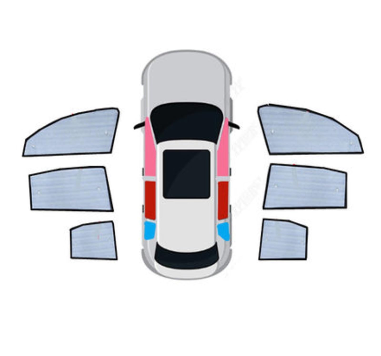 Sonnenblende Auto Sonnenschutz Mesh Für Geely Für Geometrie C 2020 2021 2022 Zubehör Seite Fenster Sonnenschutz Sonnenschutz Isolierung Visier Autofenster(G) von LKRGBXA