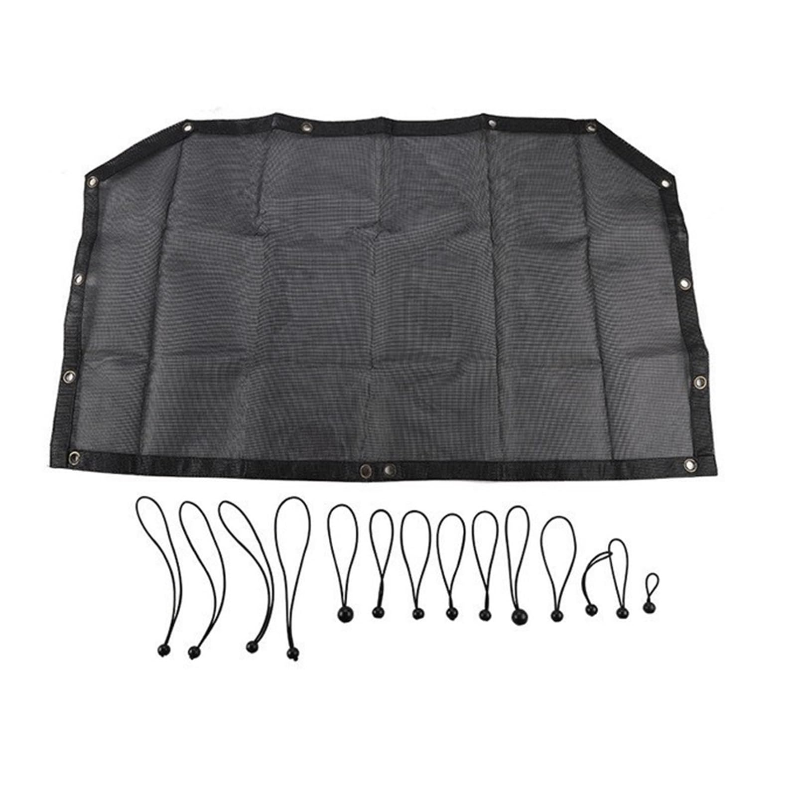 Sonnenblende Auto Top Sonnenschutz Abdeckung Für Jeep Für Wrangler TJ 1997-2006 Auto Stamm Dach Anti UV Sonnenschutz Isolierung Bett Rest Net Autofenster(Front Black) von LKRGBXA