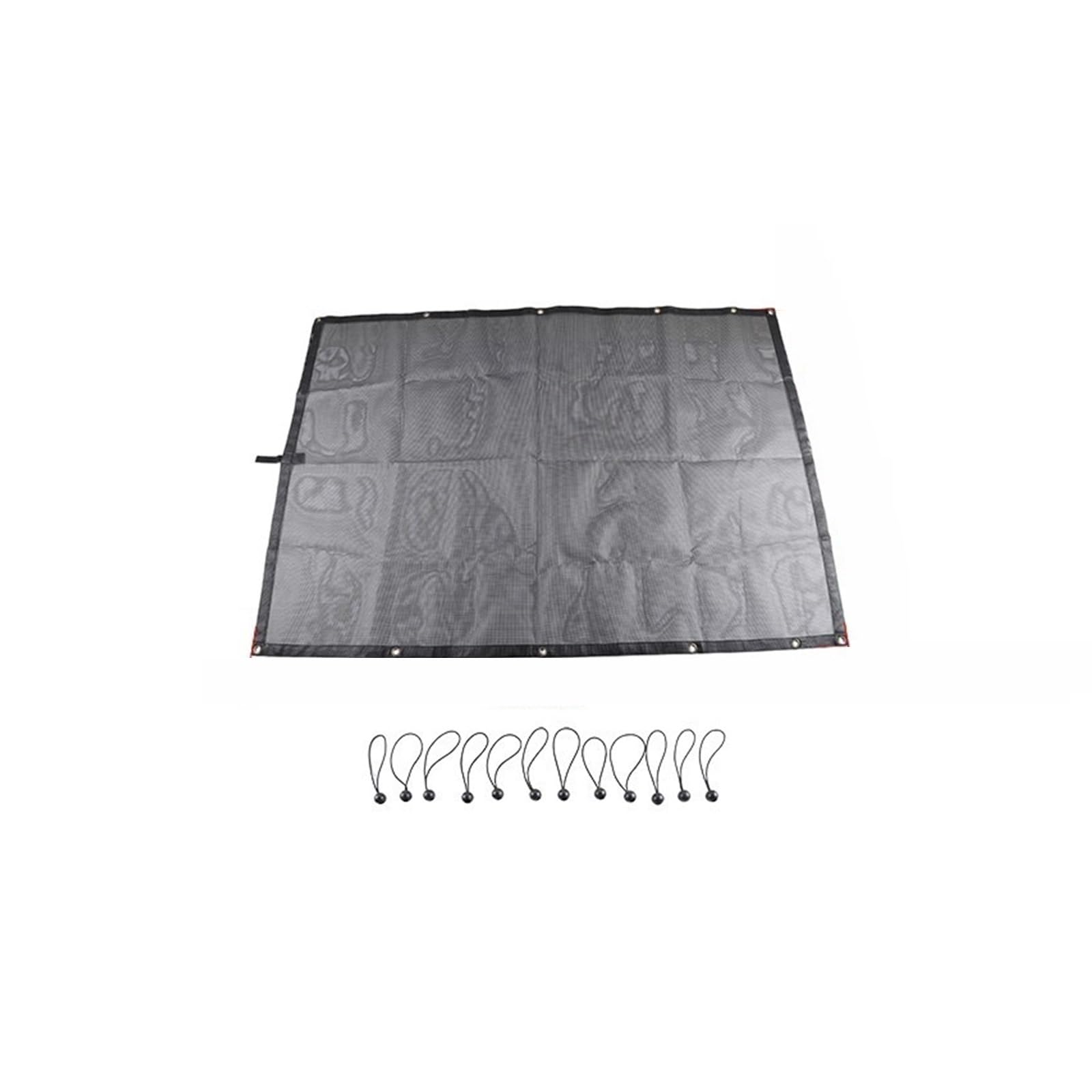 Sonnenblende Auto Top Sonnenschutz Abdeckung Für Jeep Für Wrangler TJ 1997-2006 Auto Stamm Dach Anti UV Sonnenschutz Isolierung Bett Rest Net Autofenster(Roof Black) von LKRGBXA