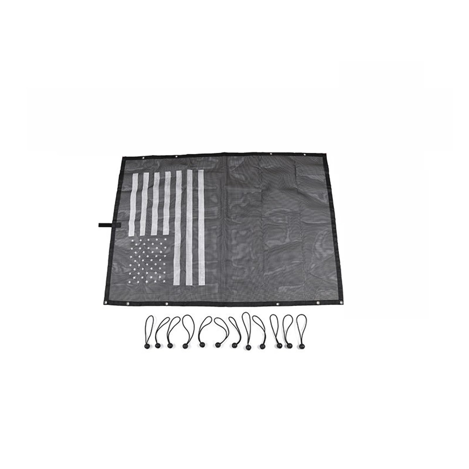 Sonnenblende Auto Top Sonnenschutz Abdeckung Für Jeep Für Wrangler TJ 1997-2006 Auto Stamm Dach Anti UV Sonnenschutz Isolierung Bett Rest Net Autofenster(Roof USA Flag) von LKRGBXA