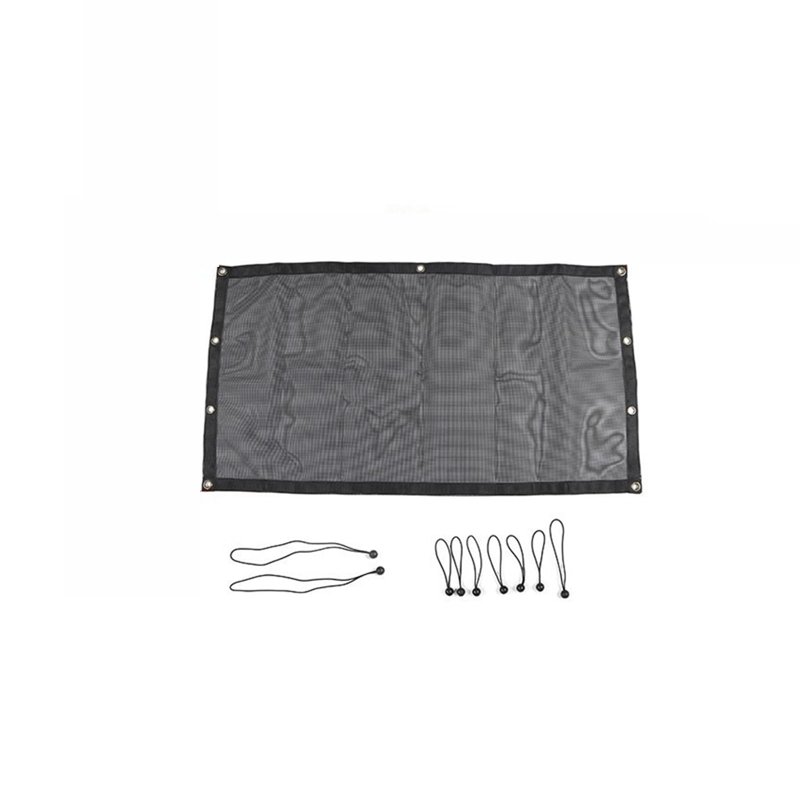 Sonnenblende Auto Top Sonnenschutz Abdeckung Für Jeep Für Wrangler TJ 1997-2006 Auto Stamm Dach Anti UV Sonnenschutz Isolierung Bett Rest Net Autofenster(Trunk Black) von LKRGBXA