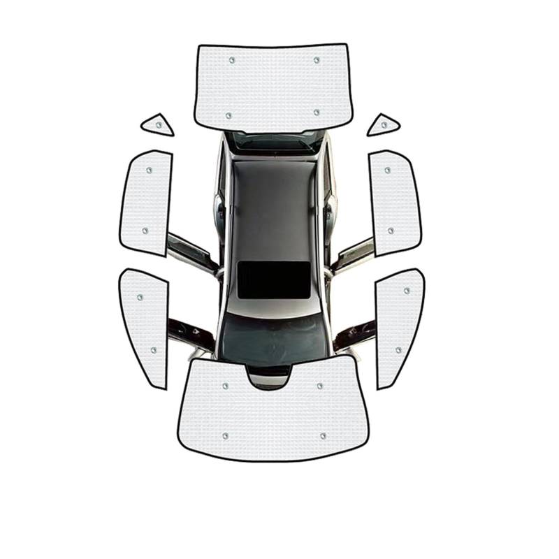 Sonnenblende Auto Vollständige Abdeckungen Sonnenschutz Für Volvo S90 2017 2018 2019 2020 2021 2022 2023 Windschutzscheibe Fenster Anti-UV Visier Sonnenschutz Autofenster(All Sunshades) von LKRGBXA