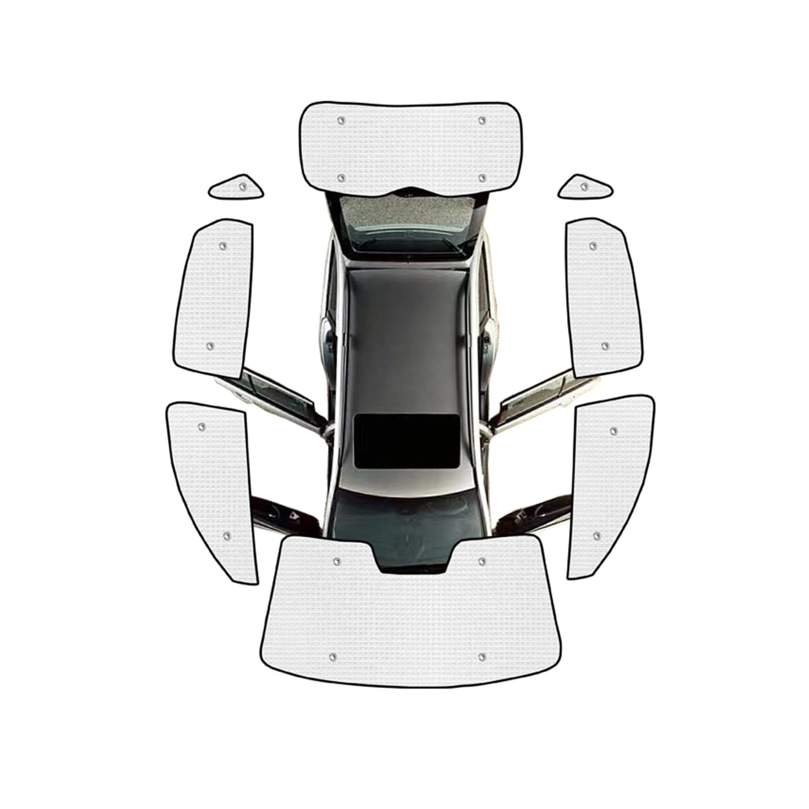 Sonnenblende Autofenster-Sonnenblenden Für Changan Für Uni-K 2023 2022 2021 Windschutzscheiben-Sonnenschutz Sonnenschutz Auti-UV Autofenster(All Sunshades) von LKRGBXA