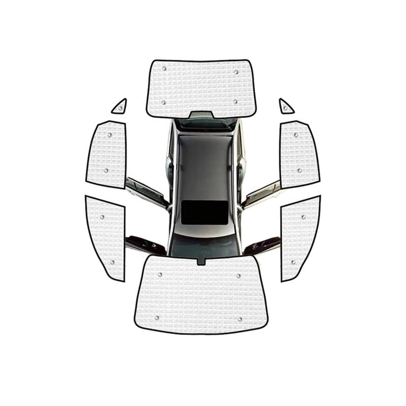 Sonnenblende Für Hyundai Für Avante HD Für Elantra 2006 2007 2008 2009 2010 Auto Windschutzscheibe Sonnenschirme Sonnenschutz Anti-Uv Shades Visier Autofenster(All Sunshades) von LKRGBXA