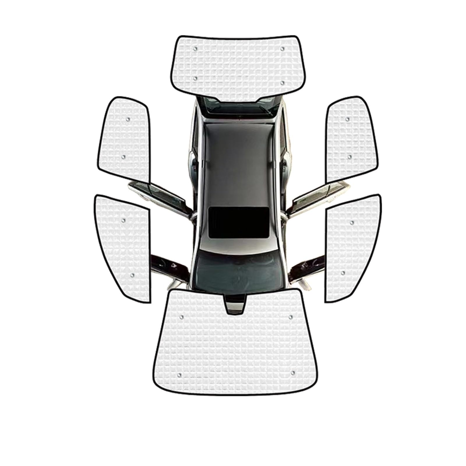 Sonnenblende Für Peugeot 207 2006-2009 2010 2011 2012 2013 2014 Limousine Auto Abdeckung Sonnenschirme Windows Windschutzscheibe Sonnenschutz Sonnenschirm Visier Autofenster(All Sunshades) von LKRGBXA