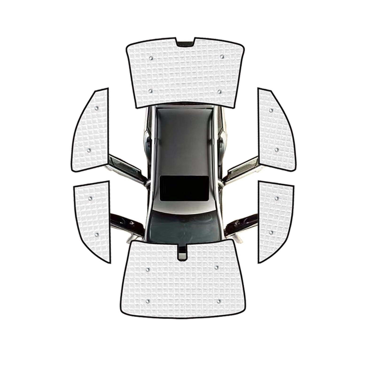 Sonnenblende Für Toyota Für Corolla E120 E130 Limousine 2000 2001 2002 2004 2005 2006 Auto Windschutzscheibe Sonnenschirme Sun UV Schutz Seite Fenster Visier Autofenster(All Sunshades) von LKRGBXA