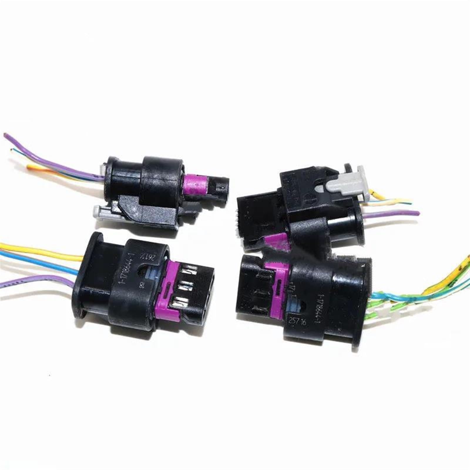 Vorne Hinten Parksensor 4 Teile/los Für Umkehr Radar Harness Stecker Auto Parkplatz Sensor Stecker 1-1718644-1 4F0973703 Auto Parken Sensor von LKRGBXA