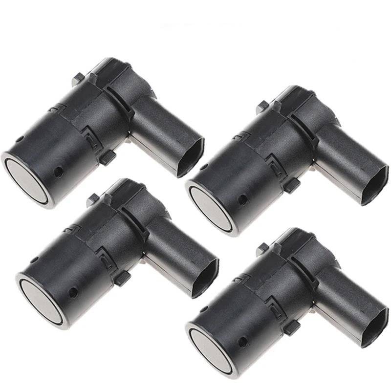 Vorne Hinten Parksensor Vorne Hinten 3 Pins PDC Parkplatz Sensor Für E39 E53 E60 E61 E64 E65 E83 R50 R52 R53 525i 530i 540i Für M5 Für X5 Z4 Auto Parken Sensor(4 Pieces Black) von LKRGBXA