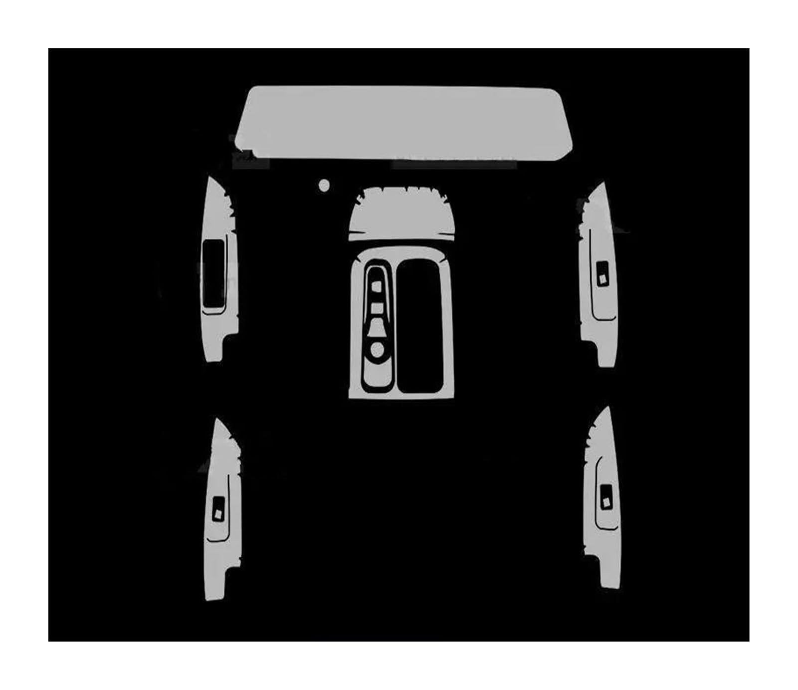 Zubehör Interieur Getriebe Panel Navigation Bildschirm Automotive Innen Schutz Film Abdeckung Anti-Scratch Aufkleber Zubehör Für JAC Für JS6 2022 2023 Auto Innenraum(Left Rudder) von LKRGBXA