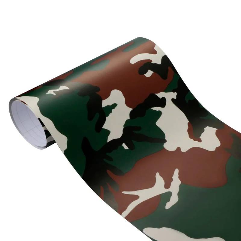 LKXHarleya Camouflage-Vinylfolie, Car-Styling Große Digitale Woodland-Car-Wrap-Aufkleber, Selbstklebende Car-Wrap für DIY-Aufkleber, Autos, Motorräder von LKXHarleya