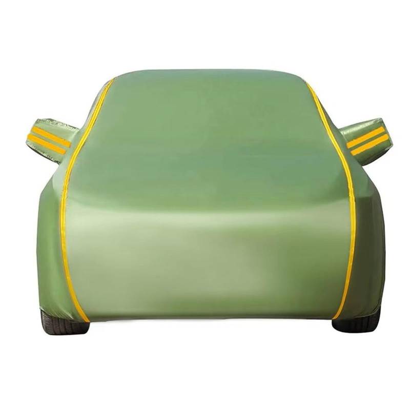 Autoabdeckung Für Citroen AMI 2021/C1 2005-2014/C2, Outdoor Autoplane Winddicht UV Mit Reflektorstreifen Vollgarage(Green,C2) von LLCDZR