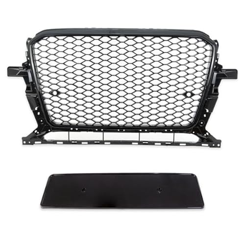 Kühlergrill Wabendesign Grill Schwarz glanz für Audi Q5 8R ab 2012-2017 von LLCTOOLS