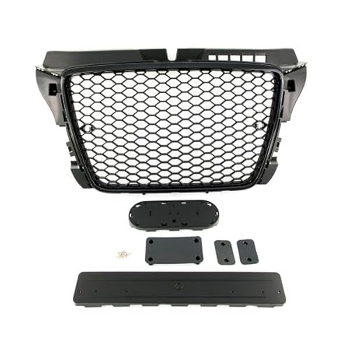 Kühlergrill Wabengrill Schwarz Glanz passt für Audi A3 8P Facelift 08-13 von LLCTOOLS