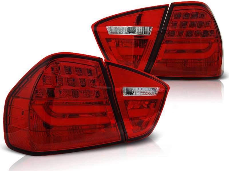 LED Lightbar Rückleuchten Rot kompatibel mit BMW 3er E90 Limousine Bj. 01/2005-08/2008 nicht passend für BMW E90 335d von LLCTOOLS