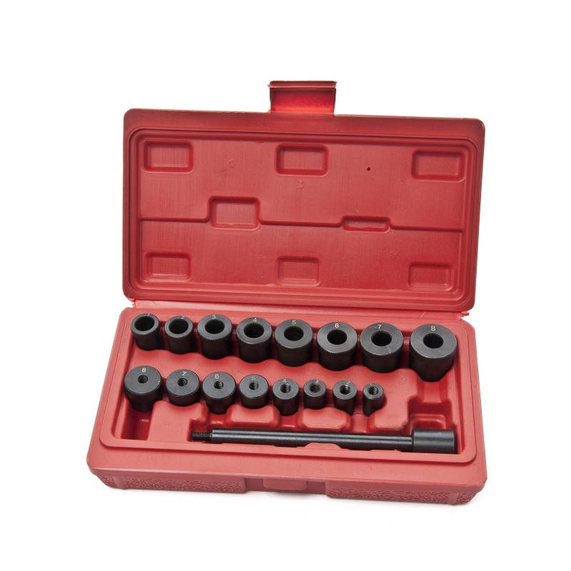 LLCTOOLS Kfz Dog Universal Kupplung Zentriersatz | Zentrierwerkzeug | KFZ Werkzeug Set 17-teilig | Spezialwerkzeug | Zentrierdorn | universal Tool Set von LLCTOOLS