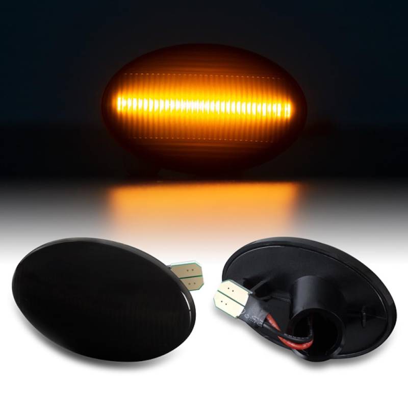 LLCTOOLS - Hell leuchtender LED Seitenblinker - LED Blinker Auto mit E-Prüfzeichen - Voll-LED Blinker mit CAN-Bus-Technologie - Passend für ASTRA F CORSA B + C TIGRA Meriva A von LLCTOOLS