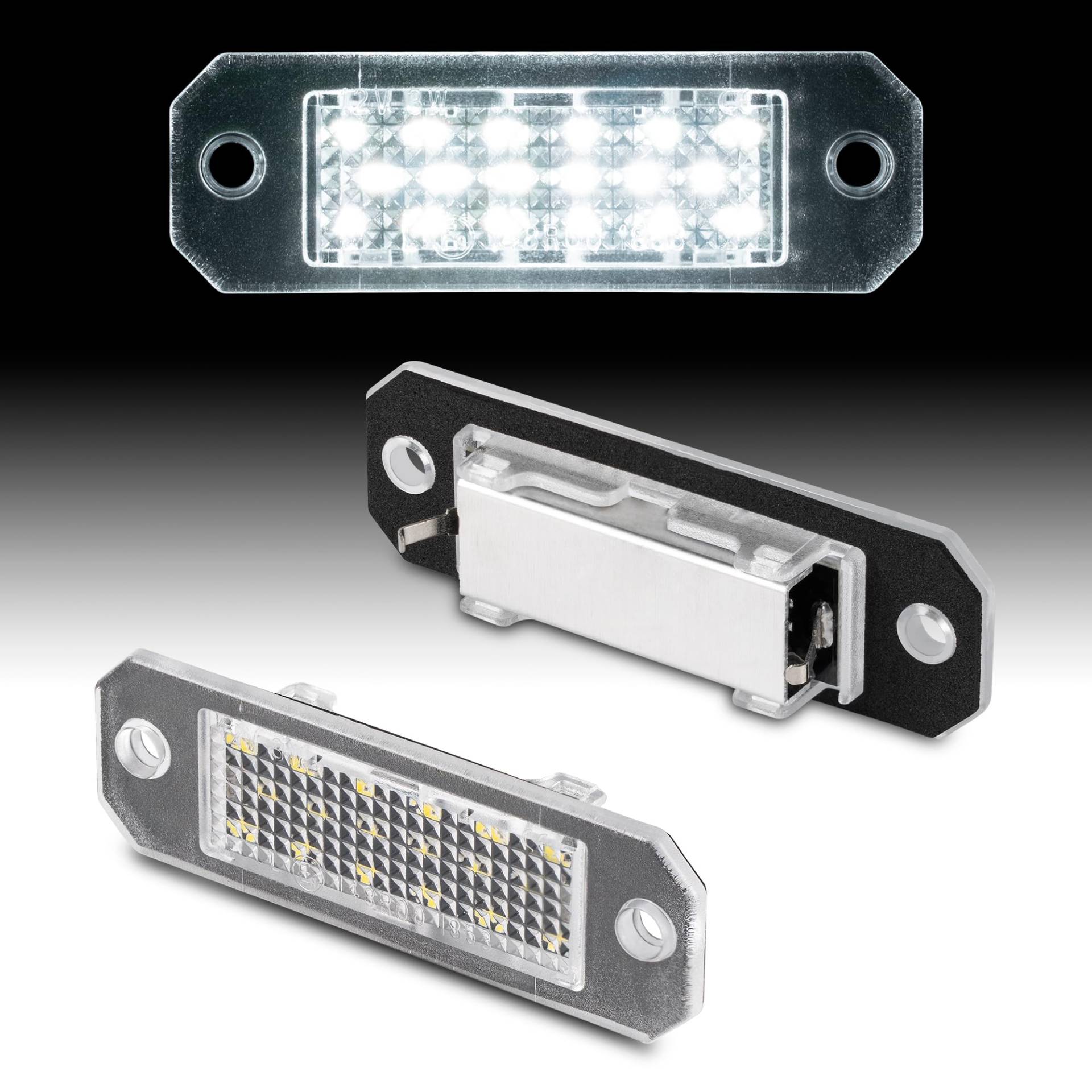 LLCTOOLS - Nummernschildbeleuchtung Langlebig & Effizient - Kennzeichenleuchte LED kompatibel mit VW - Hochwertige LED Kennzeichenbeleuchtung - 2x Auto Kennzeichenleuchten mit geringem Stromverbrauch von LLCTOOLS