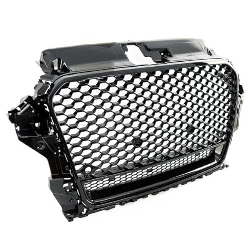 Sport Kühlergrill Wabengrill Schwarz glanz passt für Audi A3 8V kein RS3 Quattro von LLCTOOLS