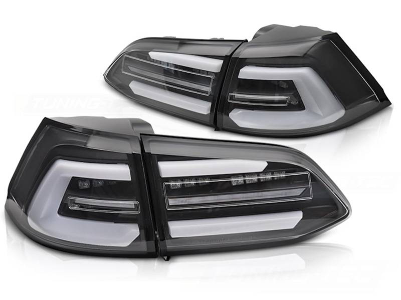 Voll LED Lightbar Rückleuchten kompatibel mit VW Golf 7 (VII) Variant Bj. 13-17 Schwarz von LLCTOOLS