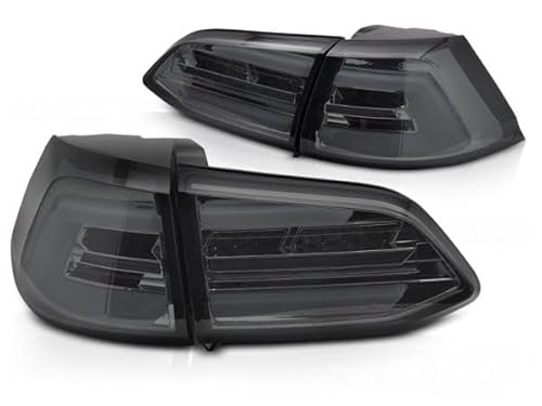 Voll LED Lightbar Rückleuchten kompatibel mit VW Golf 7 (VII) Variant Bj. 13-17 Smoke von LLCTOOLS