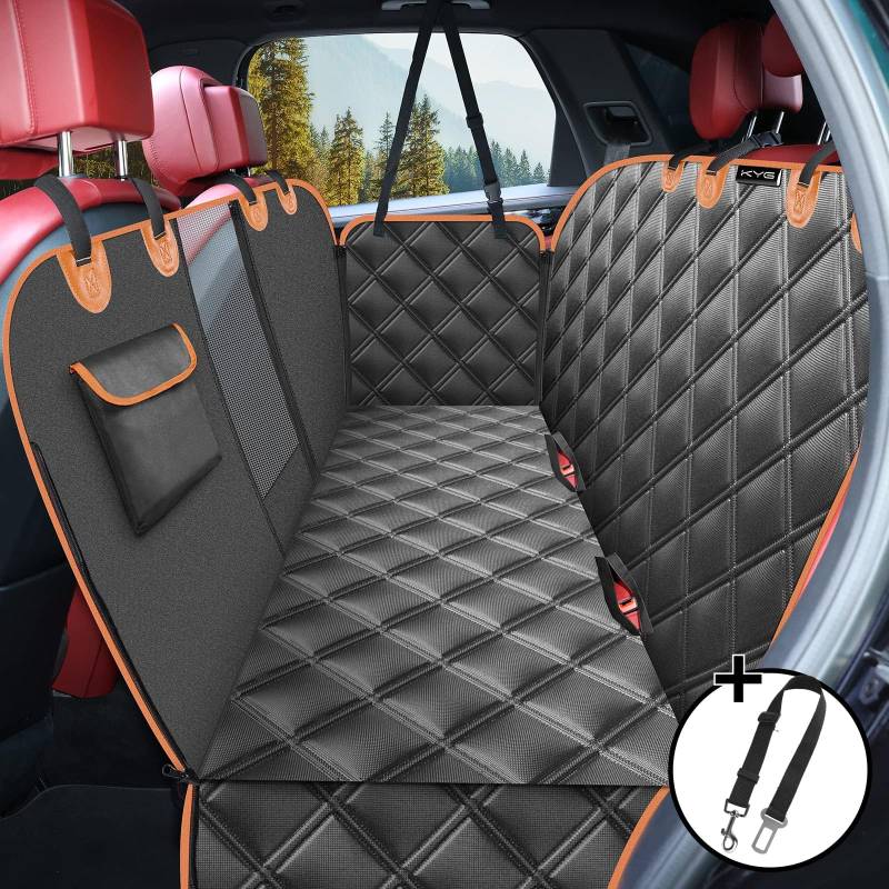 LLDASHUN Autositzbezug für Hunde für Renault Clio Grandtour 4 (IV) X98 I 2013-2019, Auto Hundedecke Rücksitz mit Seitenschutz Rückbank Schutz Hund Wasserdicht & Kratzfest,Mit Belüftungsnetz von LLDASHUN