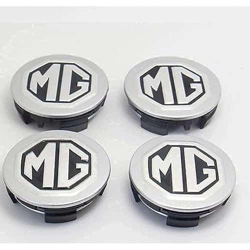 4 Stück Nabendeckel, für MG ZS EV Facelift 2018-2023 56mm Wasserdicht Rostfrei Center Felgendeckel Radkappen Auto Dekoration Zubehör von LLKJMJJU