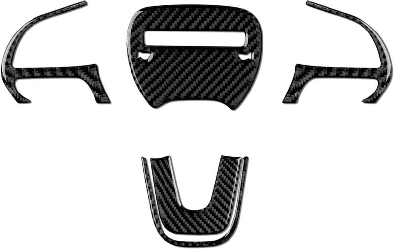 ABS/Carbon Auto Lenkradschutz Für Dodge Challenger 2021-2015 Dodge Durango 2014-2021,lenkrad Dekoration Rahmen Langlebige Kratzfeste Schutzabde,Innere zubehör von LLL6zzzK