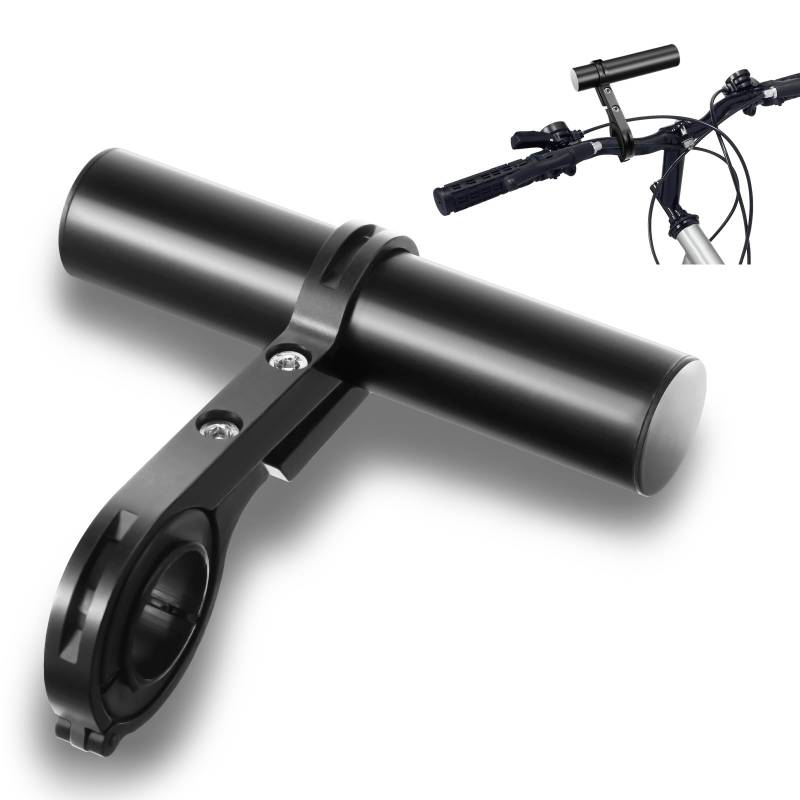 Fahrradlenker Verlängerung Set, 10cm Fahrrad Lenker Verlängerung mit Schraubendreher Fahrrad Lenkerverlängerung Fahrradlenkerzubehör für 22-34mm Lenker für Taschenlampen,Smartphones,GPS Geräte von LLOUSSAK