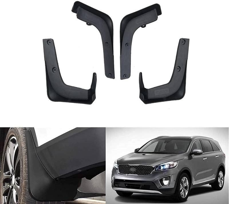 4 Stück Auto Schmutzfänger für KIA Sorento 2013 2014 2015 2016 2017 2018,Mud Flaps Auto Vorne und Hinten Schmutzfänger Kratzfest Spritzschutz Kotflügel Styling Zubehör von LLTSNT