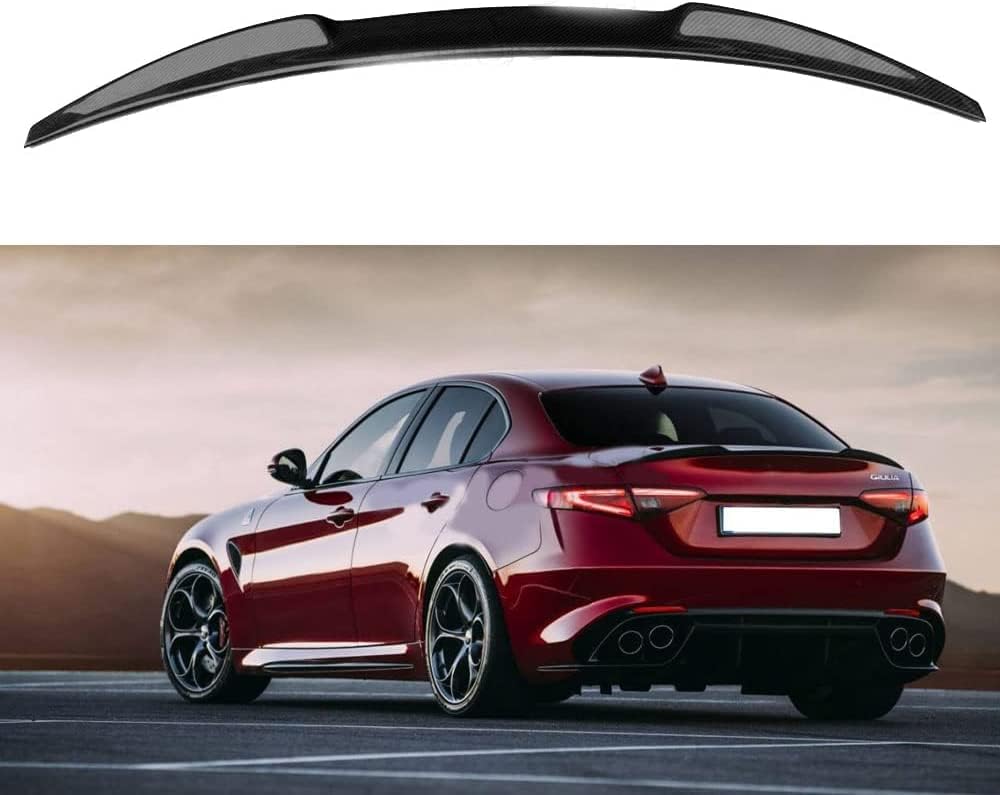 Auto Heckspoiler für Alfa Romeo Giulia 952 2017-2022,Auto Heck Kofferraumspoiler Heckflügel Tuning Autozubehör Kratzfeste Karosserie-Kits von LLTSNT