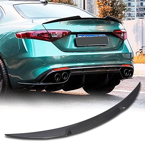 Auto Heckspoiler für Alfa Romeo Giulia Quadrifoglio Limousine 2015–2022,Auto Heck Kofferraumspoiler Heckflügel Tuning Autozubehör Kratzfeste Karosserie-Kits von LLTSNT