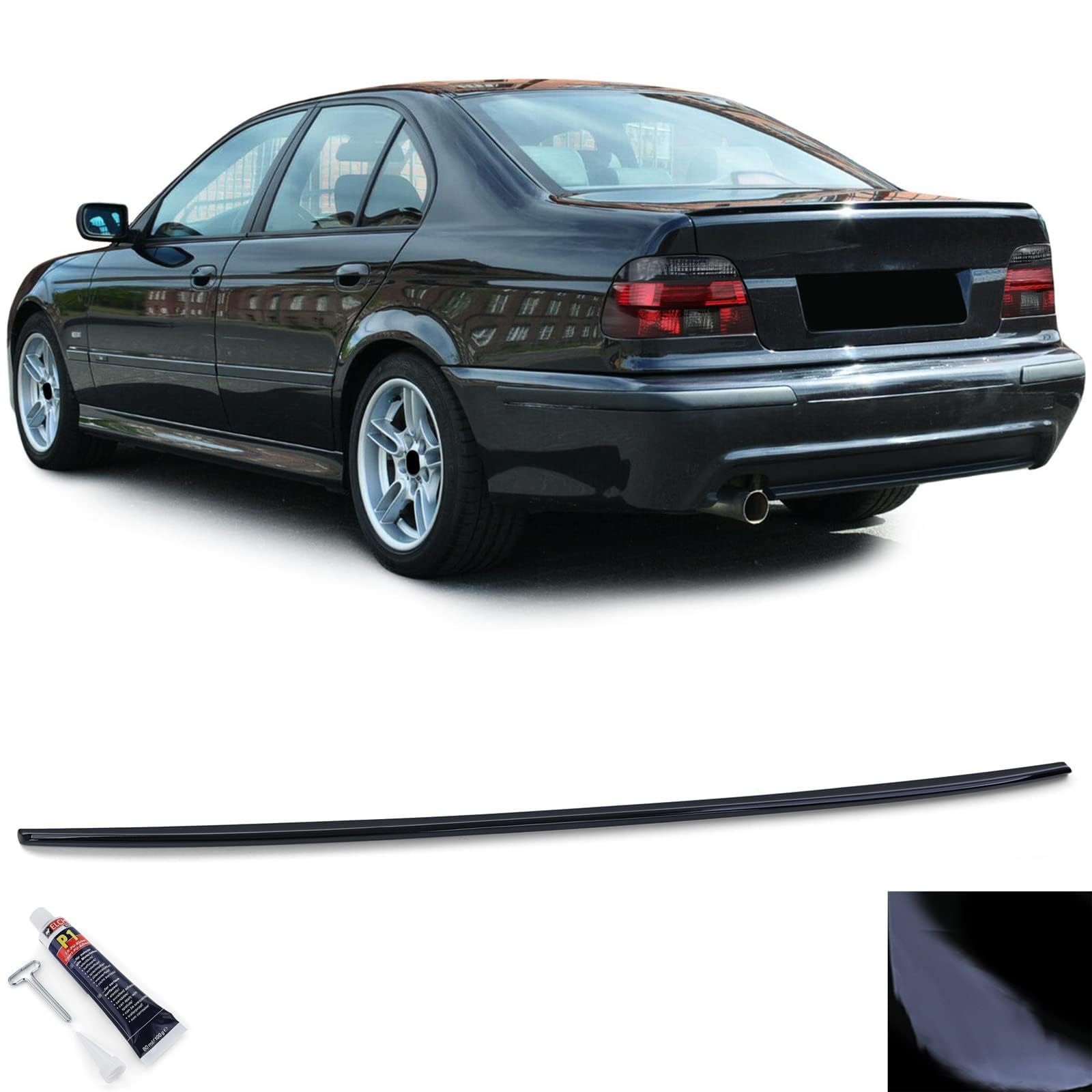 Auto Heckspoiler für BMW 5er E39 Limousine 95-03,Auto Heck Kofferraumspoiler Heckflügel Tuning Autozubehör Kratzfeste Karosserie-Kits von LLTSNT