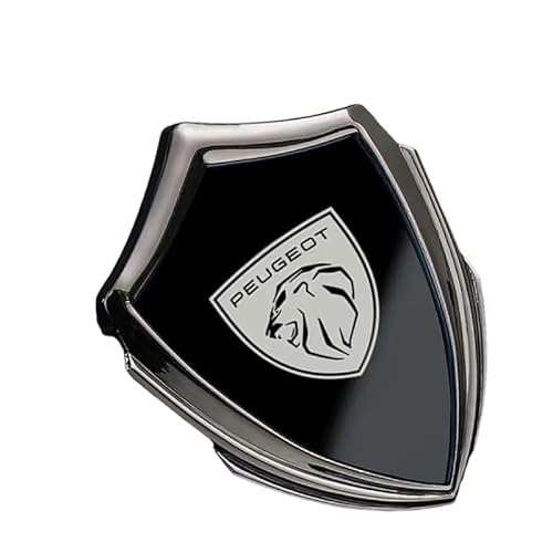 Auto Logo Emblem Badge für Peugeot RCZ,Frontklappe Kofferraum Heckklappen Logo Aufkleber Selbstklebend Karosserie Styling Anbauteile Zubehör,A von LLTSNT