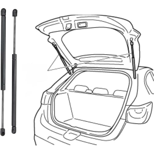 LLTSNT 2 Stück Auto Kofferraum Gasfeder für Citroen Grand C4 SpaceTourer (3A,3E) 2018-2021,67cm,Gasfeder Dämpfer Heckklappe Dämpfer Lift Unterstützung Hydraulische Stange Zubehör von LLTSNT