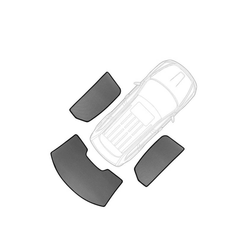 Für 5 Series E60 2003–2010, Auto-Sonnenschutz Für Die Windschutzscheibe, Vorhang Für Hintere Seitenfenster, Auto-Verdunkelungsfensterabdeckungen Schiebedach Sonnenblende(3Pcs Rear Windshield) von LLYIXUAI