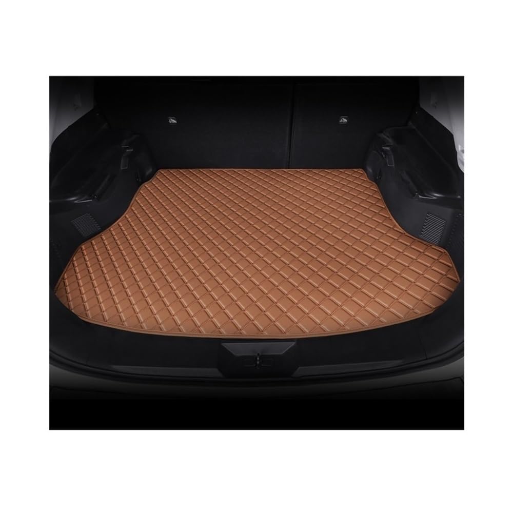 Für Auris 2013 2014 2015 2016 2017 2018 2019 PU-Kofferraummatten Kofferraummatten Cargo Liner Autozubehör Teppich Kofferraumwanne Kofferraummatte(Brown) von LLYIXUAI