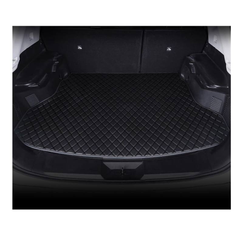 Für Benz Für GL 2013-2014 PU Kofferraum Fracht Lagerung Teppich Liner Matte Innen Auto Zubehör Teppich Kofferraumwanne Kofferraummatte(Black) von LLYIXUAI