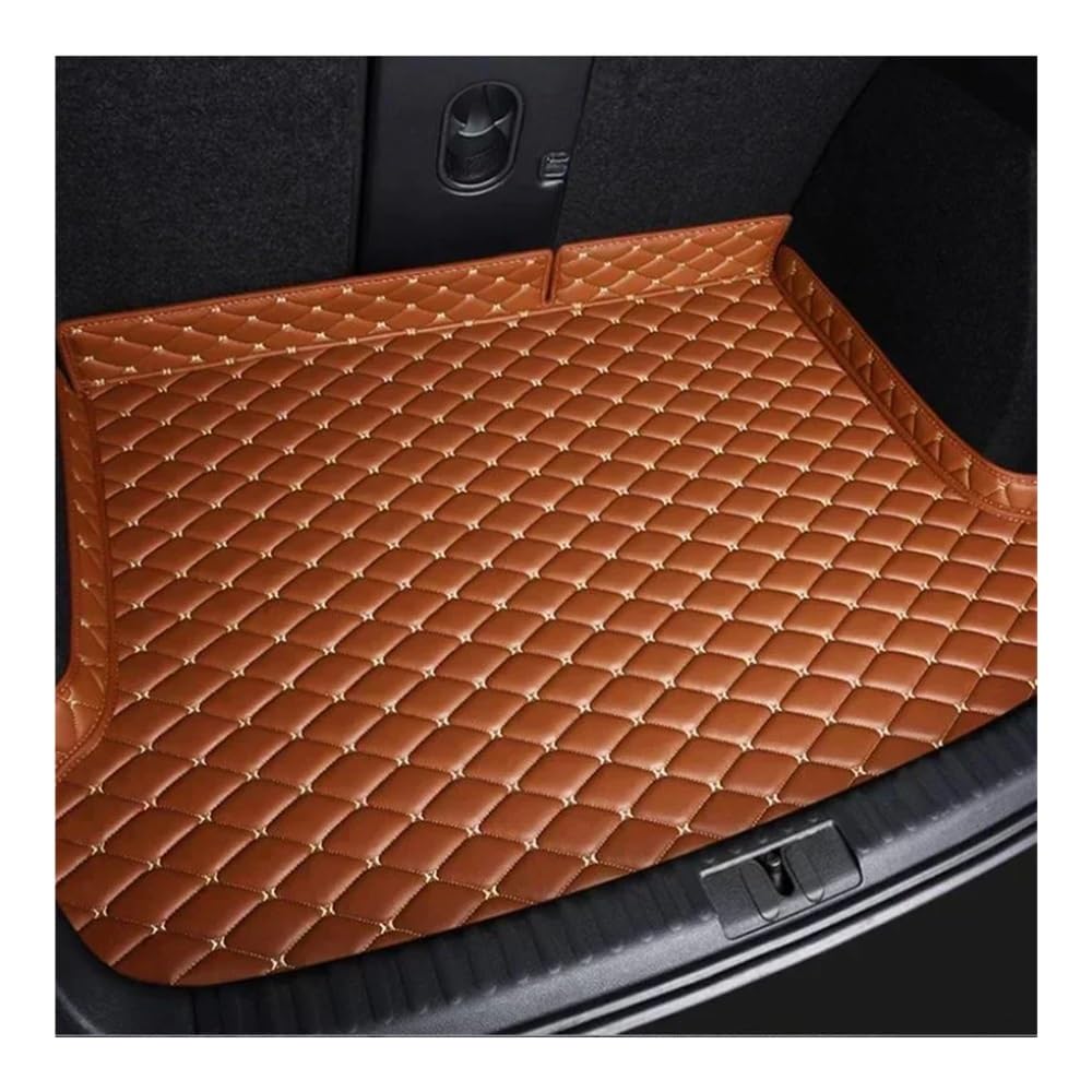 Für Crosstour 2011 2012 2013 2014 2015 2016 2017 PU-Kofferraumschutz Innenraum Autozubehör Teppich Kofferraumwanne Kofferraummatte(Brown) von LLYIXUAI