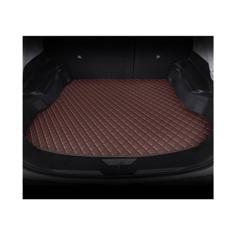 Für Hyundai Für Sonata 2010 2011 2012 2013 2014 2015 PU Auto Boot Cargo Liner Innen Auto Zubehör Teppich Kofferraumwanne Kofferraummatte(Coffee) von LLYIXUAI